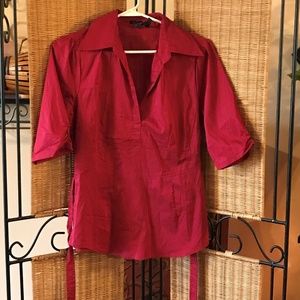 Red Cotton Express Blouse